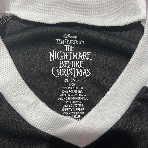 NEW!! Disney Tim Burton's The Nightmare Before Christmas Sports Jersey Size S/CH - Picture 2 of 7